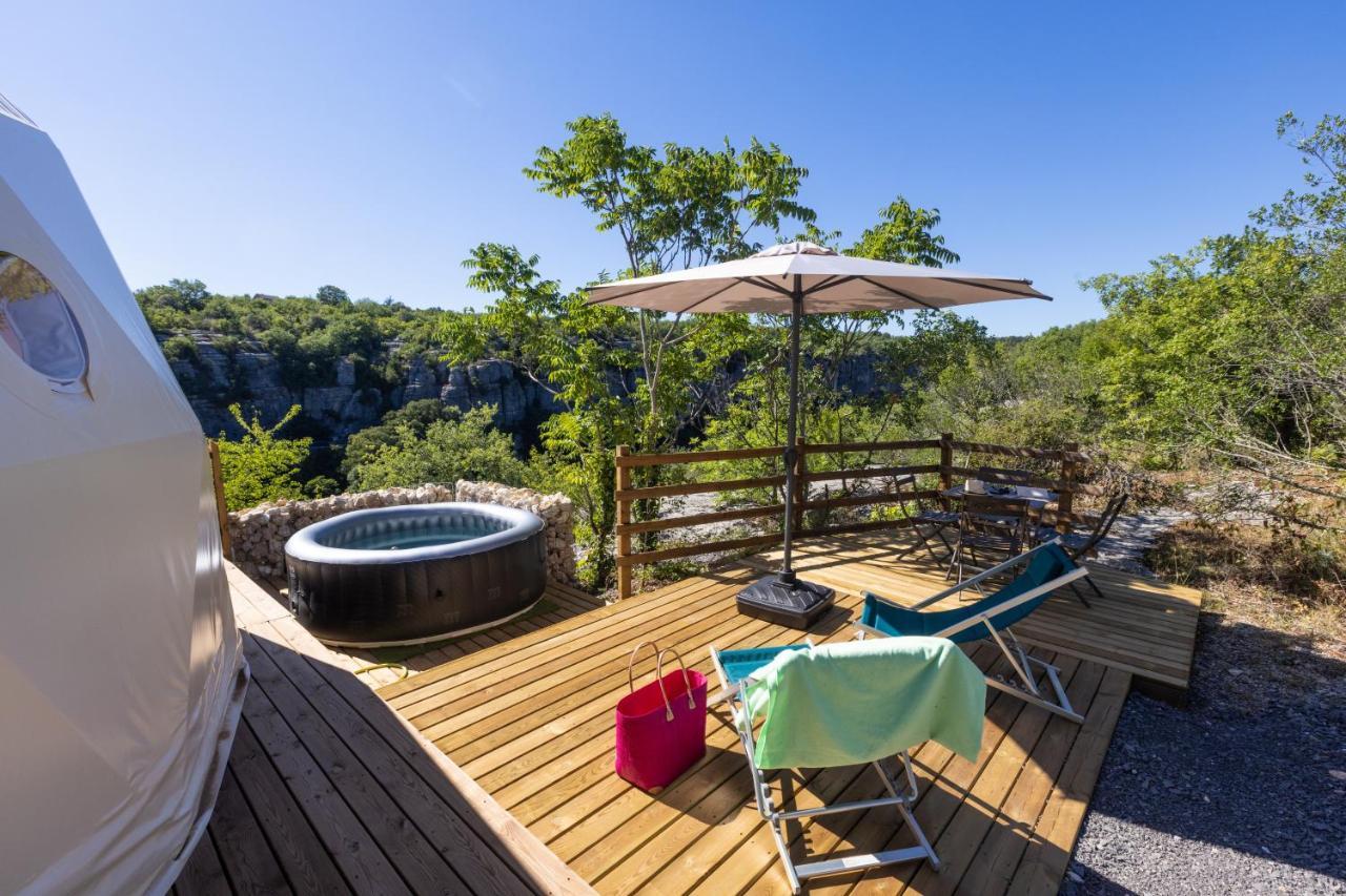 Les Domes Des Gorges Hotel Ruoms Exterior foto