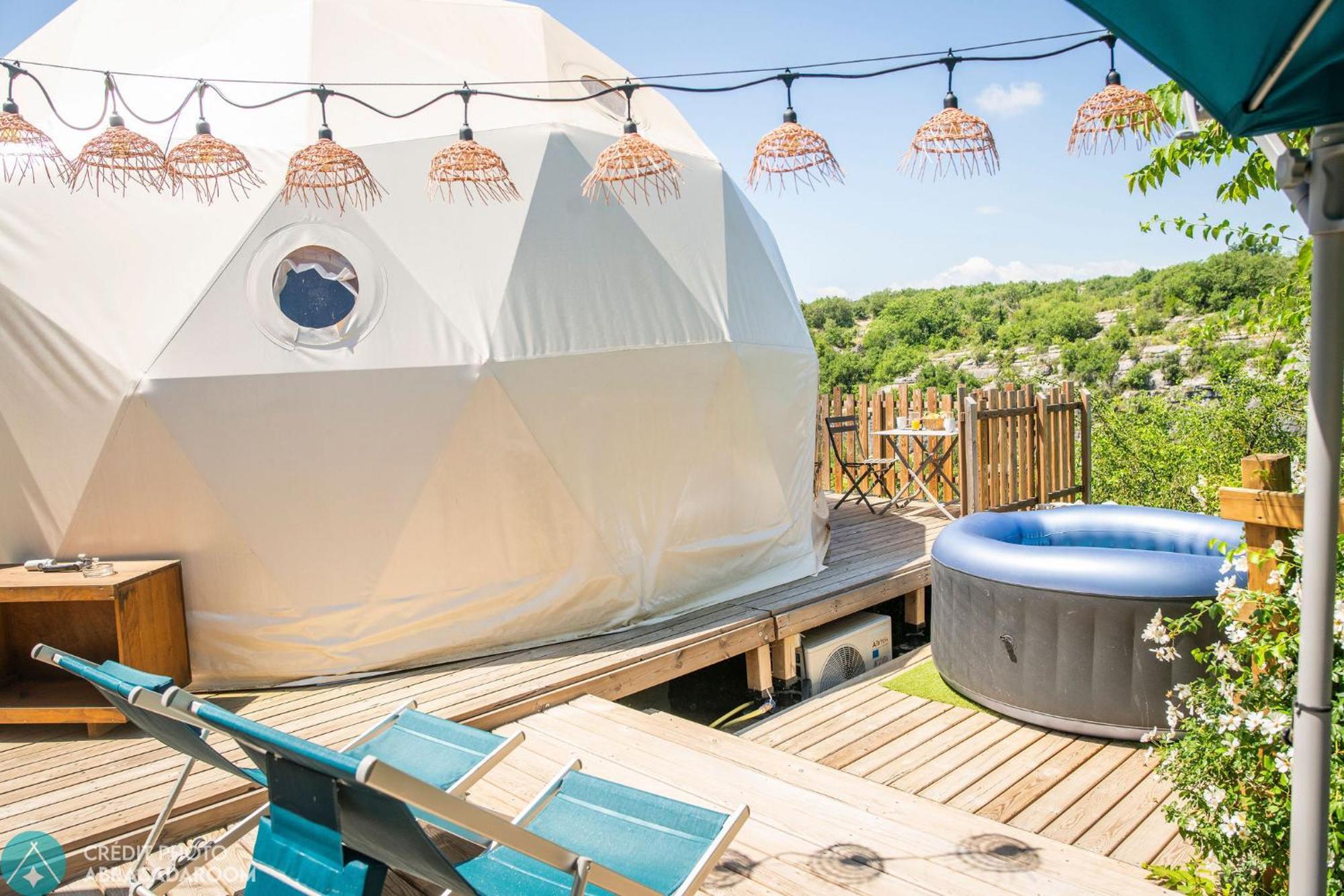 Les Domes Des Gorges Hotel Ruoms Exterior foto