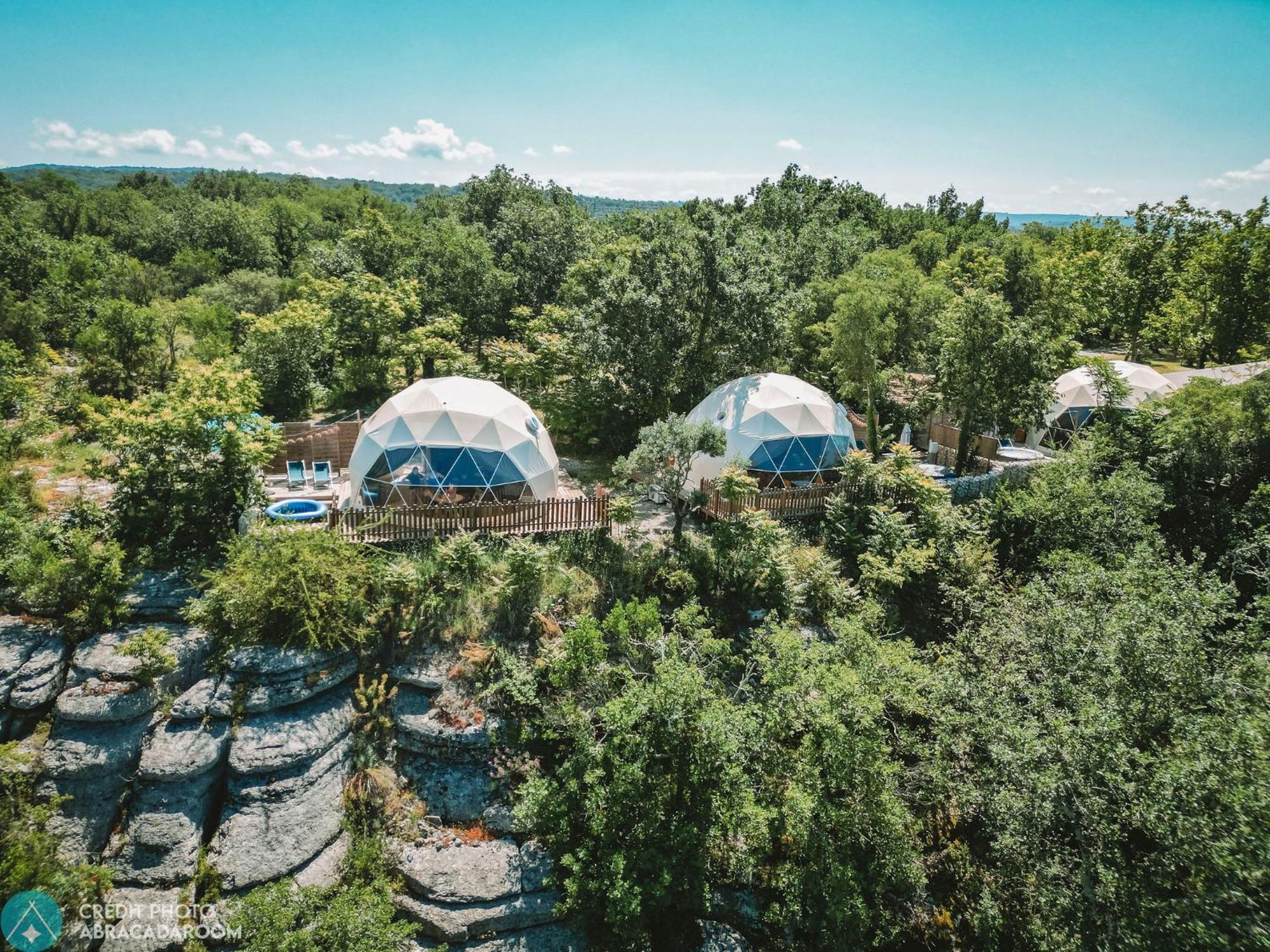 Les Domes Des Gorges Hotel Ruoms Exterior foto